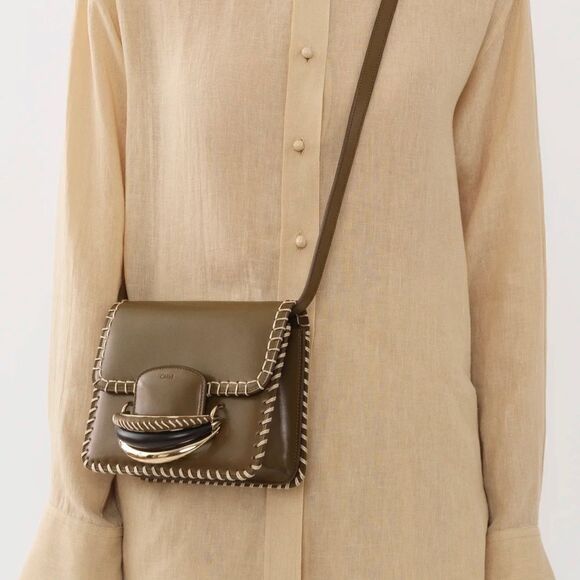 Chloe Kattie Blanket Stitch Crossbody Bag - Picture 3 of 15